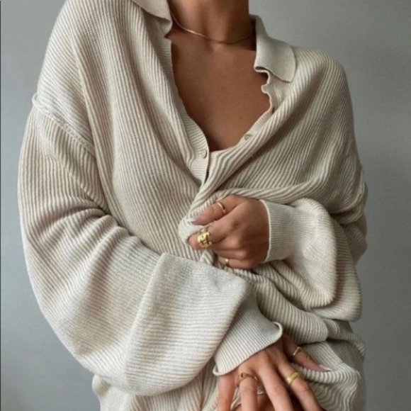 Free People Pants - NWT Free People Picnic Sweater Romper NEUTRAL